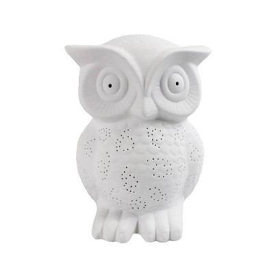 Porcelain Wise Owl Shaped Animal Light Table Lamp - Simple Designs