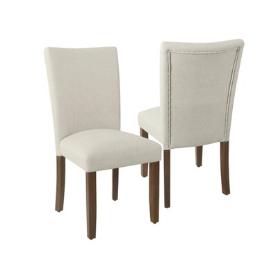 Set Of 2 Parson Dining Chair Soft Gray Woven Homepop Upholstered   GUEST B0405bff 5898 427d Bfd3 155c9151b547