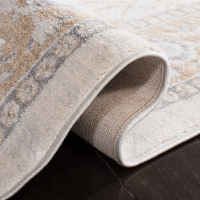 Elegant Isabella 47" Hand-Knotted Round Area Rug in Soft Grey