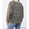 Women's Leopard And Ditsy Mixed Print Dolman Top - GiGiO - 3 of 3