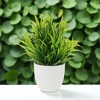 Unique Bargains Artificial Plants Spring Grass Arrangement Plastic 2.76"x2.76"x7.09" 1 Pc - 2 of 4
