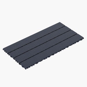 GlasFlength Carpet Tiles 24 Pack 2FT Interlocking Deck Tiles, DIY Flooring for Patio Poolside Balcony Backyard, Gray, 24"*12"*0.8" - 1 of 4