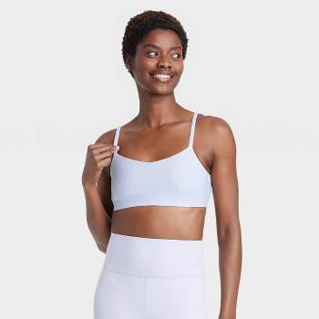 Women's Everyday Soft Light Support Strappy Sports Bra - All In Motion™  Fern Green L : Target