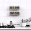Attop Adhesive Acrylic Spice Rack Organizer (Clear, 2-Pack) – 12 Glass Jars, 238 Labels, Funnel & Chalk Marker for Cabinets/Pantry Doors - 3 of 4