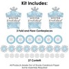 Big Dot of Happiness Winter Wonderland - Snowflake Holiday Party and Winter Wedding Decor and Confetti - Terrific Table Centerpiece Kit - Set of 30 - 3 of 4