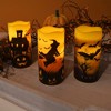 LumaBase Battery-Operated LED Wax Candles, Halloween - Set of 3 - 2 of 4