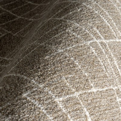 Tiera 4' x 6' Checkered Wool Area Rug in Neutral Tones