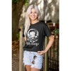 Retro Betty Boop Biker Cartoon Wink Womens Graphic T Shirt Tees Brisco Brands - 4 of 4