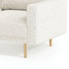 Royal Hampton Accent Chair, Bench Seat w Track Arms, Plush Off White Boucle - 4 of 4