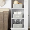 Talented Kitchen 192 White Script Bathroom Labels for Containers - Clear Preprinted Stickers for Organizing Makeup, Medicine Cabinet - 3 of 4