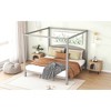 King Size Canopy Platform Bed with Headboard and Support Legs - 4 of 4
