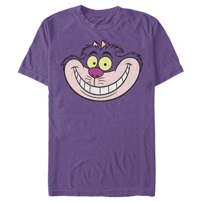 Men's Alice In Wonderland Cheshire Cat Big Face T-shirt : Target