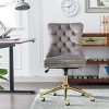 Office Chair Modern with Tufted Back and Adjustable Height for Home Office 25in Wide Seat - 3irtyhousy - 2 of 4