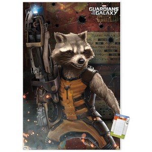 Trends International Marvel Cinematic Universe - Guardians of the Galaxy - Rocket Racoon Unframed Wall Poster Prints - 1 of 4