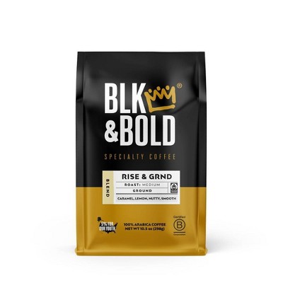 BLK &#38; Bold Rise &#38; GRND Blend, Medium Roast Ground Coffee - 10.5oz