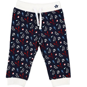 Pavilion Gift Company - Lake Life - 12-24 Months Blue Jogger Pant - Pants - 1 of 4