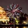 Cyan Oasis 87-Inch Water Lily Solar Wind Spinner - 3 of 4