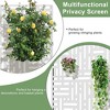 1-Piece 46.8 In. W x 71.37 In. H Brown Outdoor Metal Screen Decorative Art Panel,Outdoor Garden Screen - 3 of 4