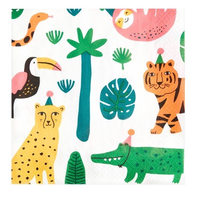 20ct Jungle Print Lunch Napkin - Spritz™