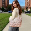 Top Zipper Floral Quilted Bag Small Tote Bag for Women - 3 of 4