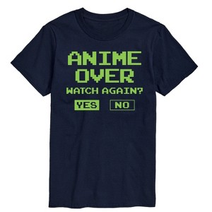 Men's - Instant Message - Anime Over Yes No Short Sleeve Graphic T-Shirt - 1 of 4