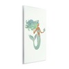 Stupell Industries Jade Mermaid Holding Shell Flower Outfit Fantasy Character, 13" x 19" - 3 of 4