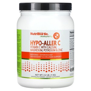 NutriBiotic Immunity, Hypo-Aller C, Vitamin C with Calcium, Magnesium, Potassium & Zinc, 2.2 lb (1 kg) - 1 of 2