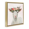 Stupell Industries Springtime Flower Crown Baby Goat, 18" x 18" - 3 of 4