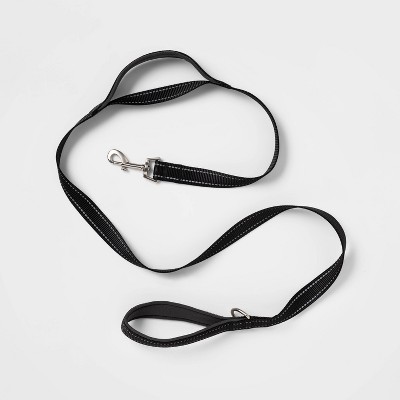 White shop leather leash