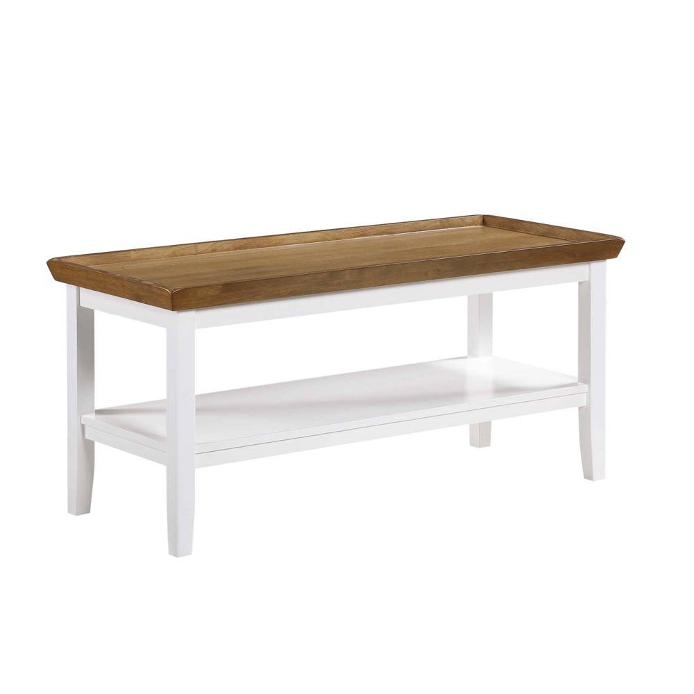 Photos - Coffee Table Breighton Home Shadowbrook  with Shelf Driftwood/White Driftwo