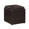 Designs4Comfort Park Avenue Single Ottoman with Stool and Reversible Tray - Breighton Home - 2 of 4