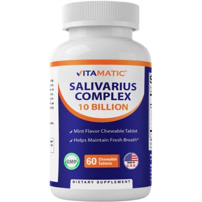 Salivarius Complex 10 Billion Chewable Mint Flavored Tablet - 60 Count