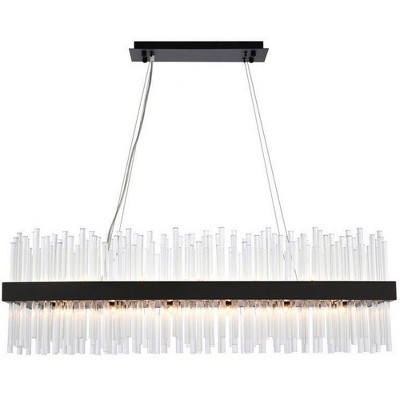 Elegant Lighting Dallas 24 - Light Chandelier in  Black