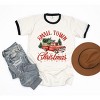 Simply Sage Market Women's Small Town Christmas Truck Short Sleeve Ringer Tee - 3 of 4