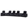 Top-Grain Leather 7-Piece Home Theater Set with Manual Recline, Wall Hugger Mechanism, Center Console with Storage and Cup Holders - 2 of 4