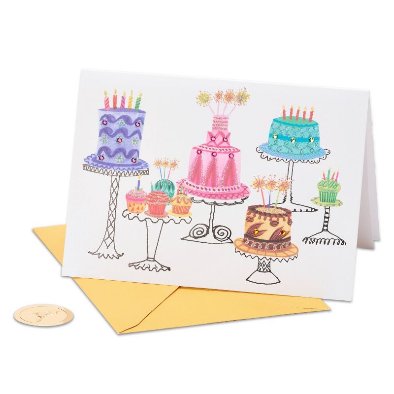 Birthday Card Cakes and Gems - PAPYRUS, 5 of 7