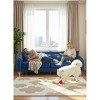 ORRD 87.4" 3-Seater Upholstered Sofa with Throw Pillows, Pocket Spring Comfort & Metal Legs for Modern Living Room - 4 of 4