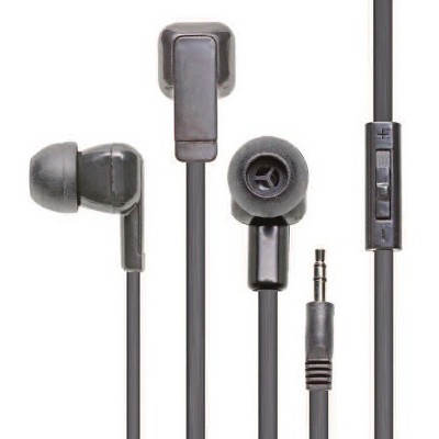 Califone E3 Multimedia Ear Bud With 3.5mm Plug - Stereo - Black - Mini-phone - Wired - Earbud - Binaural - In-ear - 3.90 ft Cable