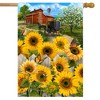 Country Sunflowers Summer House Flag Farm Barn Floral 28" x 40" Briarwood Lane - image 2 of 4