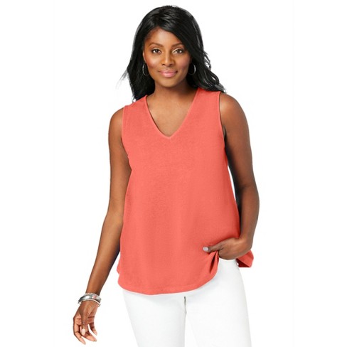 Cotton Scoop Neck Tank Top : Target