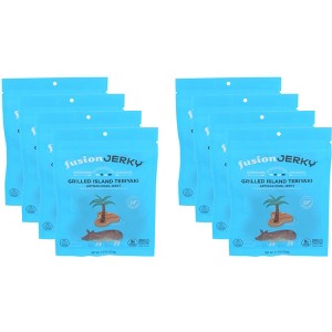 Fusion Jerky Grilled Island Teriyaki Pork Jerky- Pack of 8 - 2.5 oz - 1 of 2