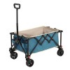 YONWAY Folding Wagon Cart with All Terrain Wheels and Adjustable Handle,Outdoor Utility Wagon for Camping Shopping Sports Fishing - 2 of 4