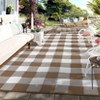 Waterproof Outdoor Rug, Reversible Plastic Straw Patio Mat, Portable Plaid Carpet for Camping, Porch, Deck, Backyard - 4 of 4