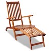 vidaXL Sun Lounger Brown Acacia hardwood Standard Foldable - 2 of 4