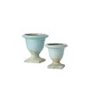 Sullivans Set of 2 Ceramic Urn Vases 6.25"H & 5"H Blue - 4 of 4