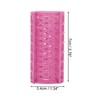 Unique Bargains Women's Heatless Voluminous Hair Roller 2.76"x1.34" Rose Red 3pcs - 4 of 4