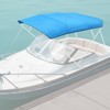 VEVOR 4 Bow Boat Bimini Tops, 600D Polyester Canopy,with Storage Bag, Bimini Top Replacement,96"Lx(91"-96")W,(Support Frame Not Included),Pacific Blue - 2 of 4