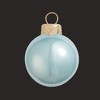 Northlight Large Pearl Finish Glass Christmas Ball Ornaments - 6" (150mm) - Sky Blue -2ct - 2 of 4