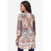 Roaman's Women's Plus Size V-Neck Printed Tunic - 3 of 4