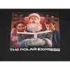 The Polar Express Santa Reading to Children Men's Black Graphic Hoodie - 2 of 2